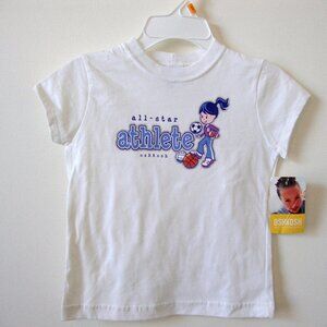 Oshkosh Girls "All Star Athlete" T-Shirt  - Size 6X -  New w/Tags - 1990's  NOS